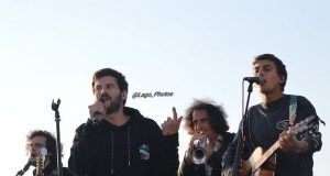 Taburete en concierto en Vigo