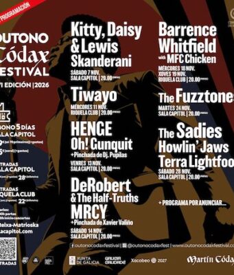 Outono Códax Festival en Santiago de Compostela del 7 al 28 de noviembre 2026 Festival Outono Códax 2026